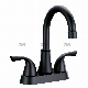 Wholesales Matte Black Double Handle Basin Faucet for Lavatory