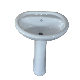 Sanitary Ware Lavatory Sink with Pedestal Basin