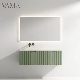 Vama 120cm No Faucet Hole Countertop Modern Ripple Effect Bathroom Furniture Different Color