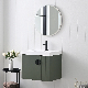  Matte Green Floating Bathroom Vanity Wood Cabinet with Two Doors