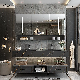 New Design Wall Standing Bathroom Cabinet with Rock Plate Basin Bathroom Vanity with Factory Price