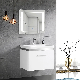 Modern Luxury White Hotel Wall Mount PVC Bathroom Vanity Cabinet Bathroom Vanities Cabinets with Sink manufacturer