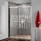 Bypass Double Sliding Shower Door Top Roller Design with Towel Handle