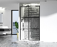  Sanitary Ware Shower Glass Door Shower Accessories Black Finish 1400X1950cm