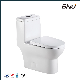 Bathroom Ceramic Siphon Flush Wc Toilet with S-Trap White Bathroom Toilet Self-Clean Nano Water Closet