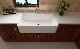  Kitchen Single Bowl Sink Ceramic Wash Basin Bathroom Sink Modern Design Big Size Rectangular High Quality Basin