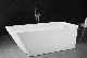 Europe Popular White Colored Solid Surface Freestanding Bathtub