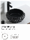 Sanitary Ware High-End Matt Black Glaze Bathroom Wash Basin manufacturer