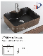 Sanitary Ware Metallic Glaze Matte Black Bathroom Art Wash Basin manufacturer