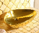  High Quality Oval/Triangle Golden Ceramic Countertop Art Wash Basin for Villa