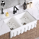  Popular Design Sanitaryware Double Bowl Apron Ceramic Farmhouse Kitchen/Bathroom/Economic Sink Wash Basin Bathroom Basin Discount