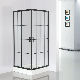  Matt Black Frame Corner Custom Glass Shower Enclosure with Low Shower Tray Sanitary Ware