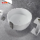 Sanitary Ware Resin Bath Solid Surface Stone Round Freestanding Bathtub manufacturer