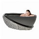  Hand Carved Black Marble Stone Bathtub for Sale