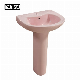 Black Dark Blue Brown Green Grey Pink Red Color Sanitary Ware Pedestal Basin