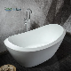  Greengooods Sanitary Ware Luxury Elegant Boat Shaped Freestanding Bak Mandi Bathtub