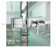  Double Side Glass Door Zinc Alloy/Stainless Steel 304 Door Lock with Lever 831-03