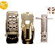 Durable Modern Solid Zinc Alloy Bathroom Sliding Door Handle Lock manufacturer