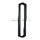 304 Stainless Steel Double Side Glass Door Pull Handle, Shower Door Square Handle