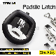  Black T Truck Paddle Handle Latch Lock with Plastic Rollers for Vehicles/Toolboxes