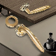  Hot Sale Hollow Handles Gold Main Door Lock Lever Handles