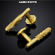 Basic Customization Luxury Door Handle Solid Stainless Steel Lever Gold Handle Knurled Door Handle