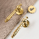  Custom Solid Brass Wood Bedroom Door Lock Silent Interior Door Handle Lock