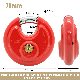 Stainless Steel Disc Padlock in Red Keyed Alike Self Storage Management Lock