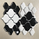  Mixed White and Black Ceramic Tile Mosaic