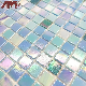  Foshan Blue Square Wall Kitchen Swimming Pool Tiles Glass Mosaic Manufacturers