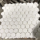 Greek Thassos White Hexagon Shaped Marble Stone Mosaic manufacturer