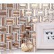 Living Room, Bathroom, Kitchen, Bedroom Wall Crystal Glass and Metal Mosaic (M858010)