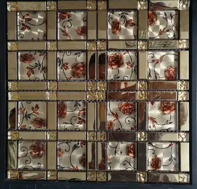 New Preminum Copper Resin Glass Decorative Metal Stainless Steel Mosaic