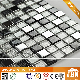 Wall Decoration Sparkling Black and White, Stainless Steel and Glass Mosaics (M815054)