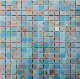 Building Material Hexagon Floor Wall Kitchen Bathroom Swimming Pool Backsplash Artistic Blue Green Glass Mosaic