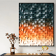 Colorful Artistic Wood Mosaic Pattern Wood Mosaic Wall Art Wood Mosaic Puzzle for Bedroom Wall Decoration