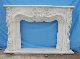 China High Quality White Marble Traditional Style Fireplace Mantel