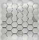  Hexagon Aluminum Mosaic Metal Mosaic Tiles for House Decoration
