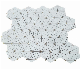 Sevic Brass Triangle Flower Design White Marble Mosaic manufacturer