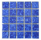 Shining Ocean Blue Square Stone Glass Mosaic Swimming Pool Tile manufacturer