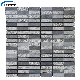 Black Basalt Mosaic Tile Brick Hainan Grey Stone Mosaic Wall