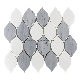 Wholesale Price China Bardiglio Grey Marble Leaf Shape Mosaic Tiles