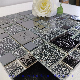  Black Crystal and Stainless Steel Shinning Mosaic Tile