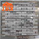 Interlocking Stone Piano Keyboard Stainless Steel and Glass Subway Marble Mosaic for Bathroom and Dining Room (M855100)