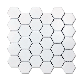 Nordic Style Hexagon Glossy or Matt Ceramic Kitchen Backsplash Porcelain Mosaic Tile