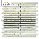 High Quality Beige Natural Stone Decoraton Tiny Strip Marble Mosaic for Sale