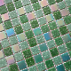 Art Mosaic Craft Tile Wall Floor Swimming Pool Green Glass Mosaic manufacturer