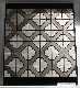  Flower Pattern Design Grey and White Marble Mosaic for Bathroom Floor Tiles