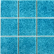 Blue Color Square Mosaic Tile Floor Wall Art Decor Mosaic manufacturer