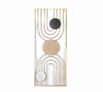 Modern Geometric Abstract Metal Wall Art for Home Decoration
